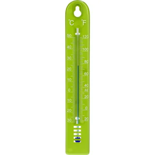 Thermomètre universel (-30/50C) 17cm vert