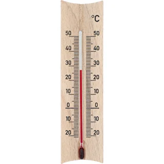 Thermomètre de chambre en bois (-25/50°C) 15cm naturel