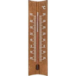 Thermomètre de chambre en bois (-25/50°C)15cm marron