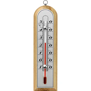 Thermomètre de chambre avec échelle argentée (-10/50C) 16cm mix
