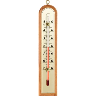 Thermomètre de chambre avec échelle dorée (-10/50C) 22cm mix