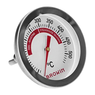 Thermomètre pour barbecue et fumoir, de 50 à +500°C, bimétallique, 5,3 cm