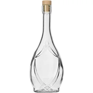 Bouteille décorative ICONA 500 ml, avec bouchon champignon, 1 pièce