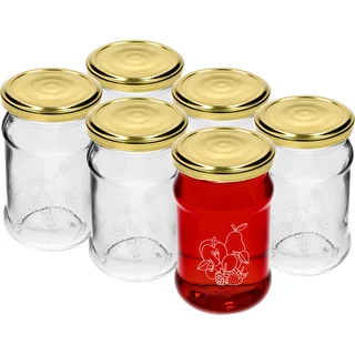 Bocal TO 300ml couv. imprimé Fruits fi66/4 - 6pcs.