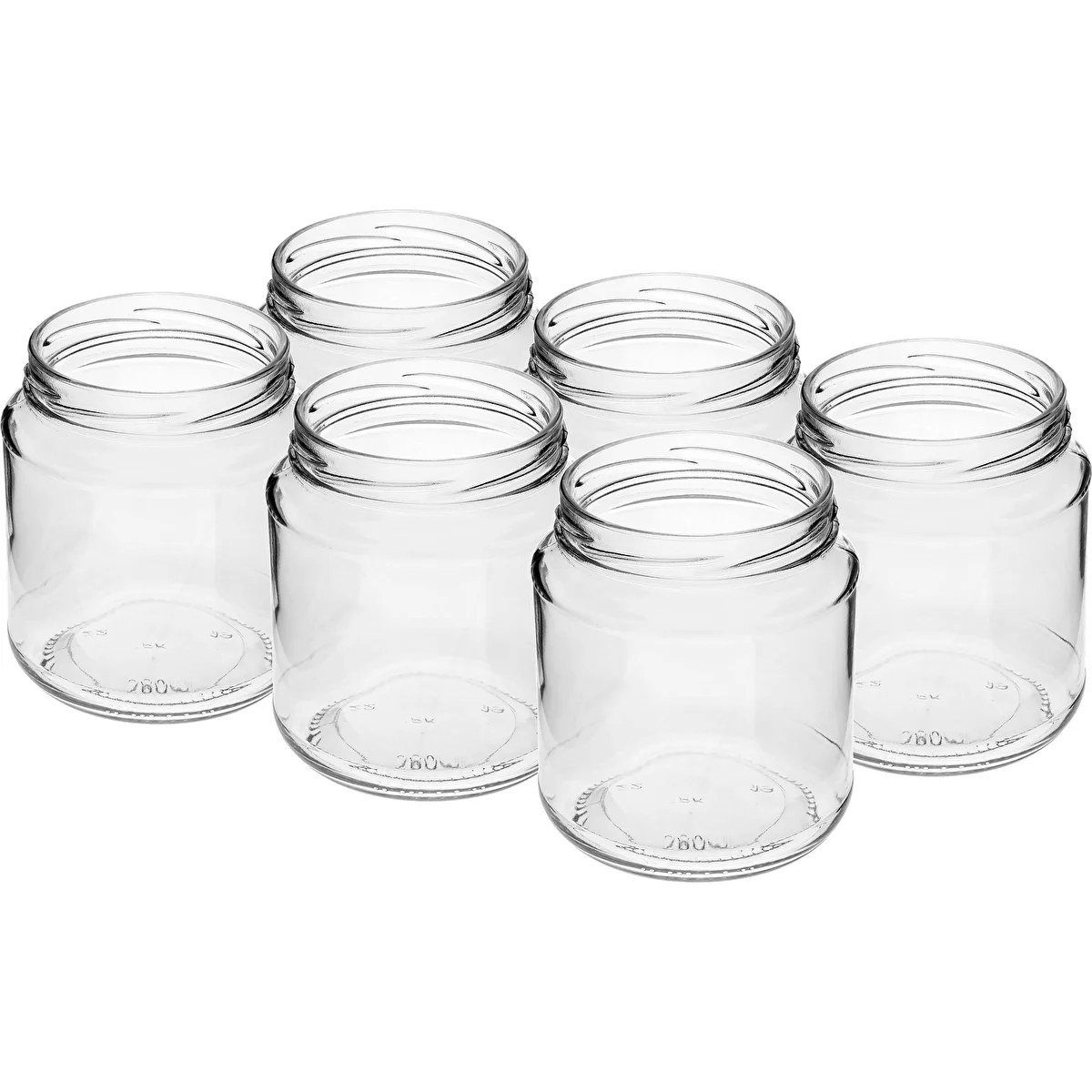 Bocal TO 580ml épais -6pcs