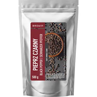 Poivre noir en grains, 500 g – photo 1