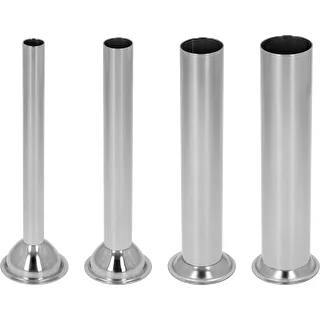 Ensemble d'entonnoirs en acier inoxydable pour poussoirs à saucisses verticaux Browin de 3, 5 et 7 L, 4 pièces