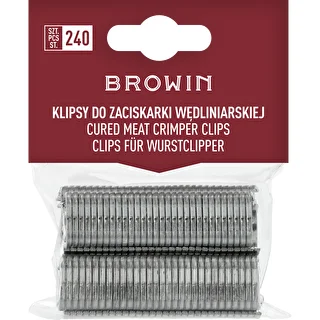 Clips pour clipseuse de charcuterie - 240 pièces