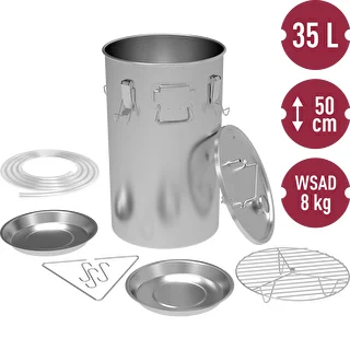 Fumoir en pot 35l, pour cuisinière à gaz