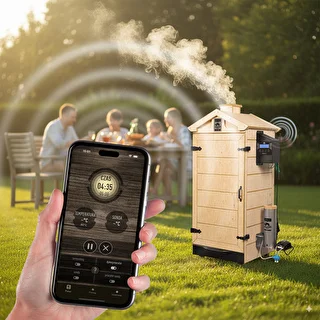 Fumoir sans cadre dragON PLYWOOD NATURE avec contrôleur Wi-Fi, 200 L – photo 9