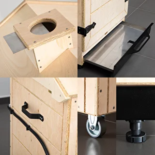 Fumoir sans cadre dragON PLYWOOD NATURE avec contrôleur Wi-Fi, 200 L – photo 6