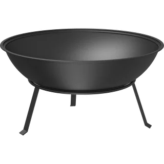 Brasero de jardin avec grille, Ø55 cm, rond, vasque