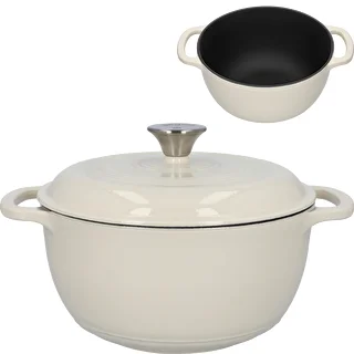 Cocotte en fonte émaillée - écru, 4 L