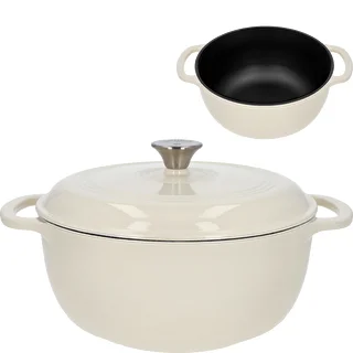 Cocotte en fonte émaillée – écru, 5,8 L