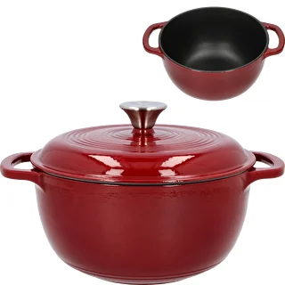 Cocotte en fonte émaillée - bordeaux, 4 L
