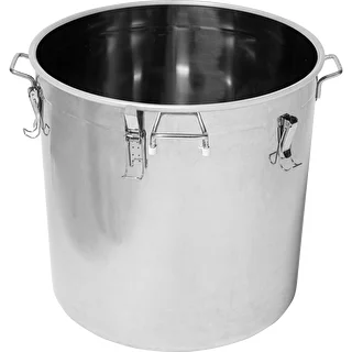 Récipient en acier inoxydable 161L avec couvercle – photo 2