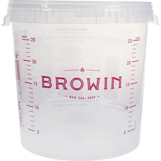 Récipient de ferment. transp 30L impression, 2 tubes