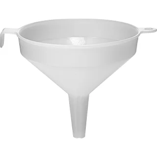 Entonnoir en plastique blanc diamètre 10 cm