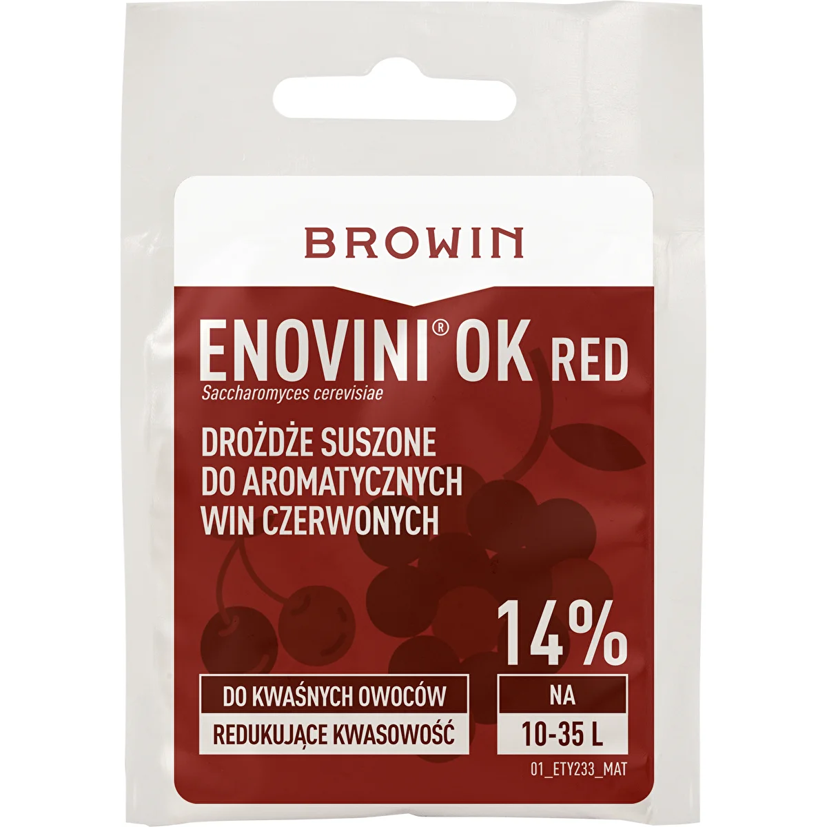 Enovini OK RED levures réduisant l'acidité