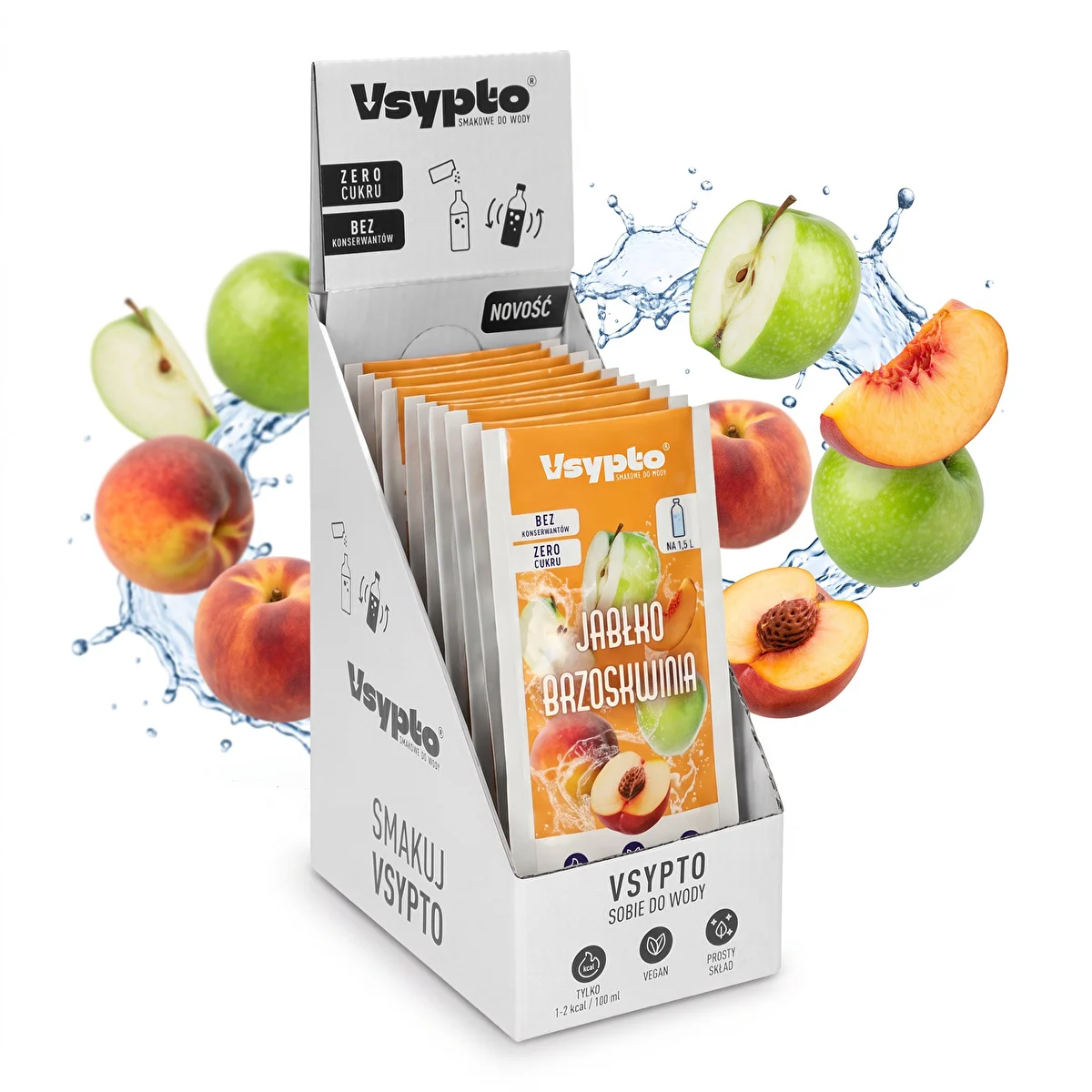 Vsypto Pomme-Pêche - lot de 15 x 9 g