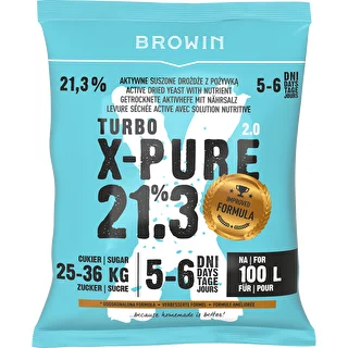 Levures Turbo X-Pure 21,3 %, 100 L