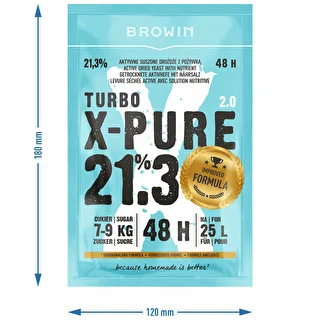 Levures Turbo X-Pure 21,3 % 48 h, 25 L – photo 5