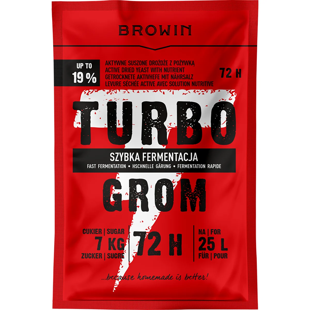 Levure de distillation Turbo Grom 72 h
