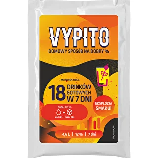 VYPITO 12 %, saszetka na 18 drinków - Mandarynka, 126 g