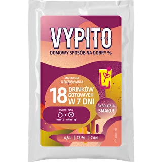VYPITO 12 %, sachet pour 18 cocktails – Fruit de la passion-Pêche, 126 g