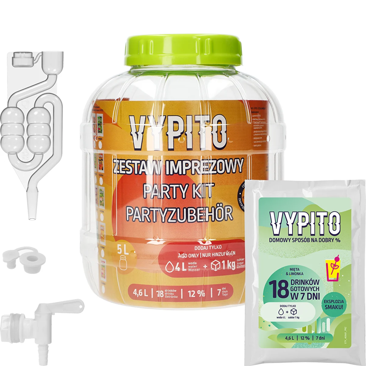 Kit de fête - Vypito Menthe et citron vert