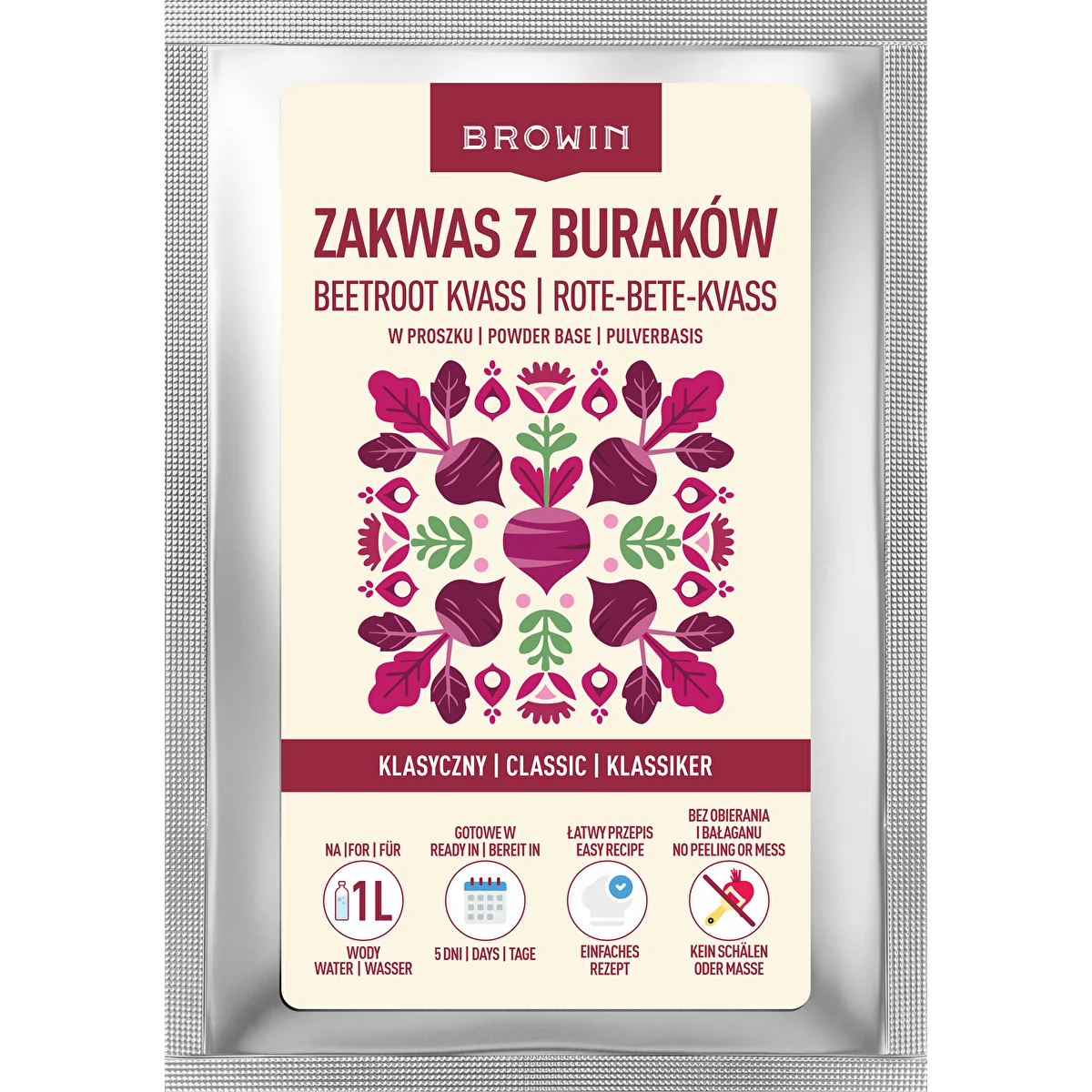 Ferment de betterave en poudre, saveur classique, 36 g