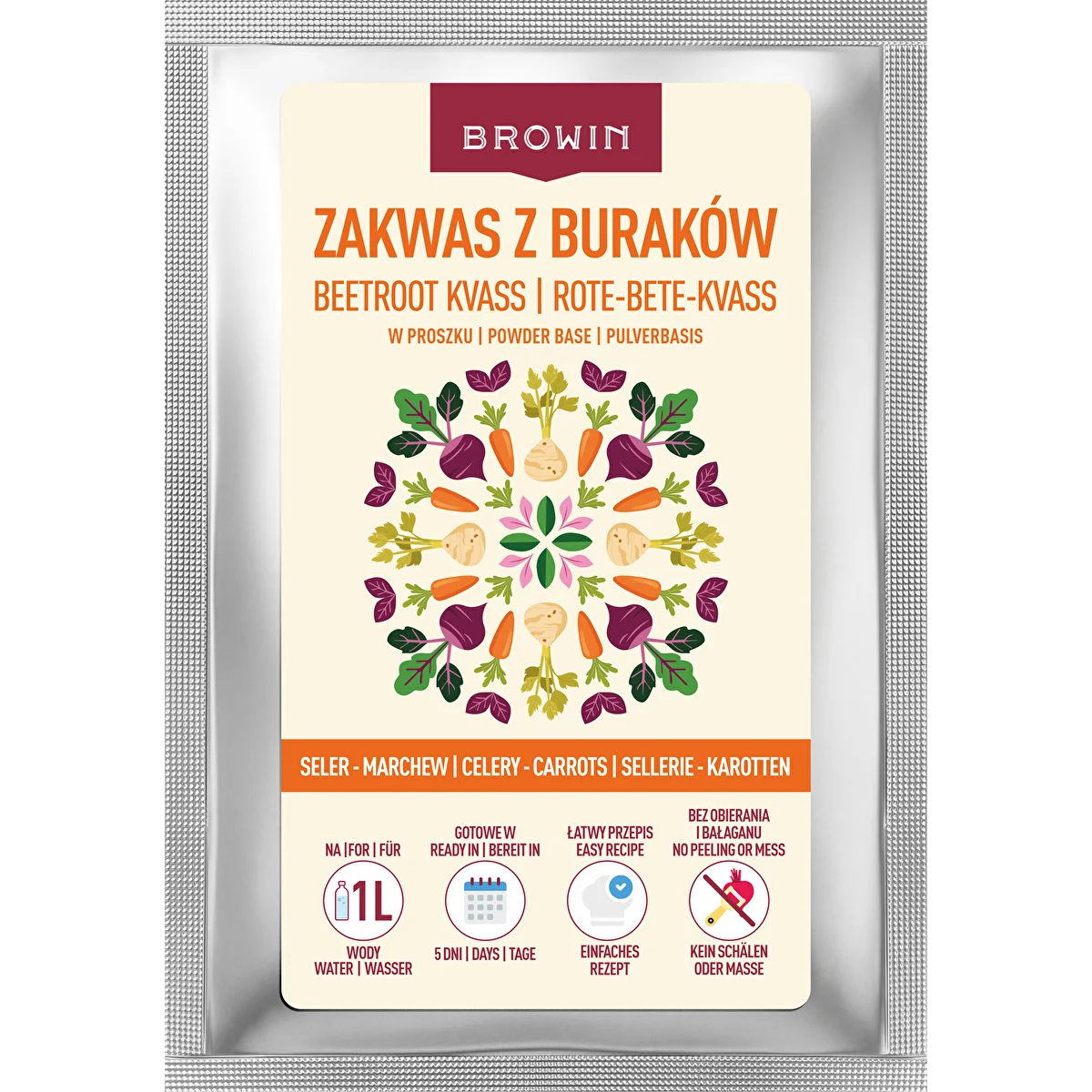Ferment de betterave en poudre au céleri et à la carotte, 36 g