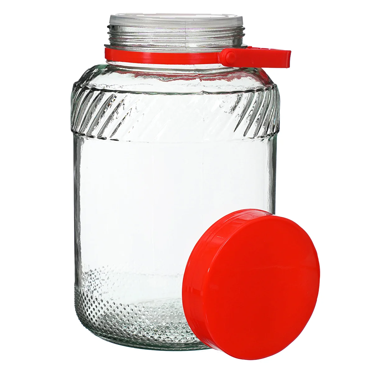 Bocal 5L avec couvercle en plastique