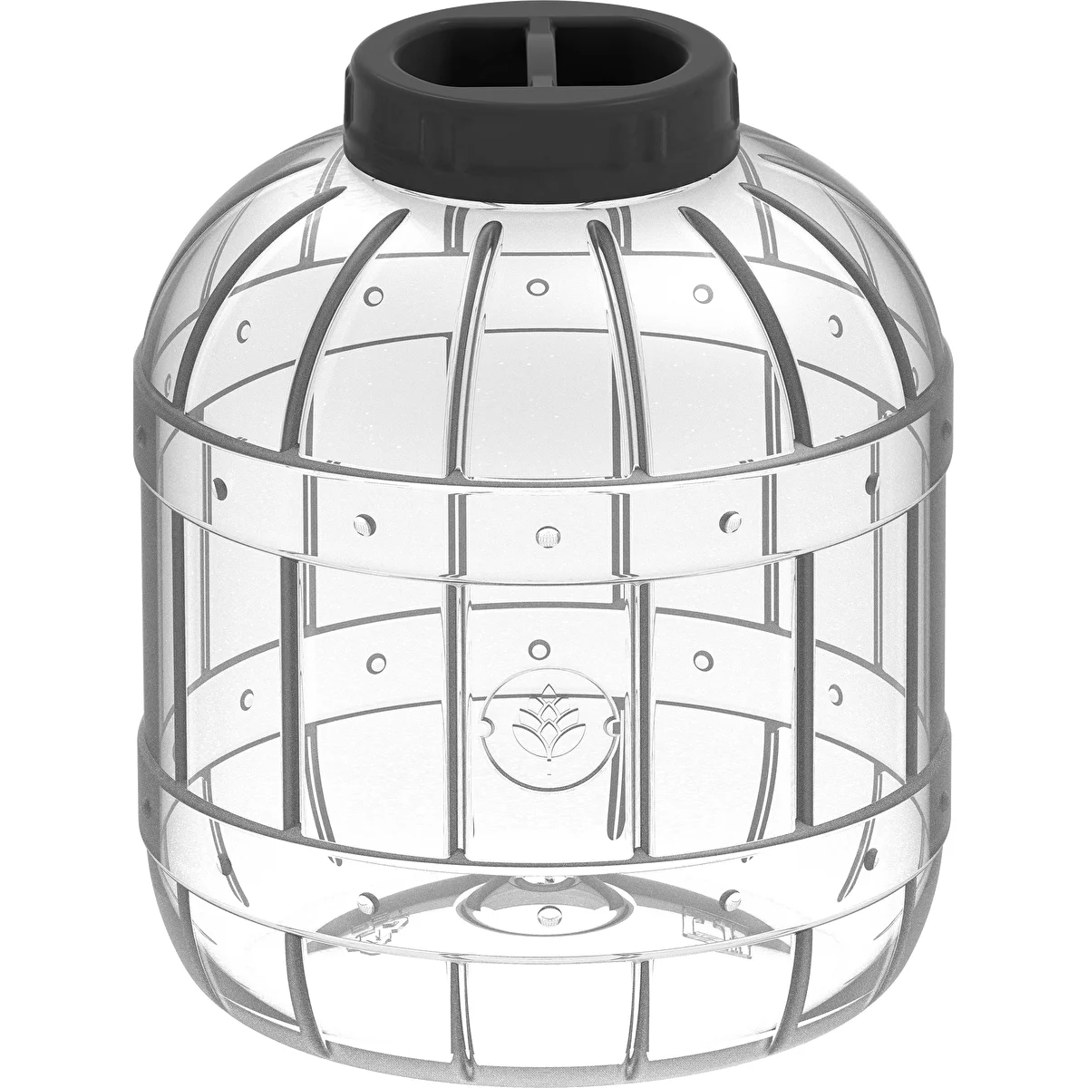 Bocal multifonction avec couvercle noir, 8L