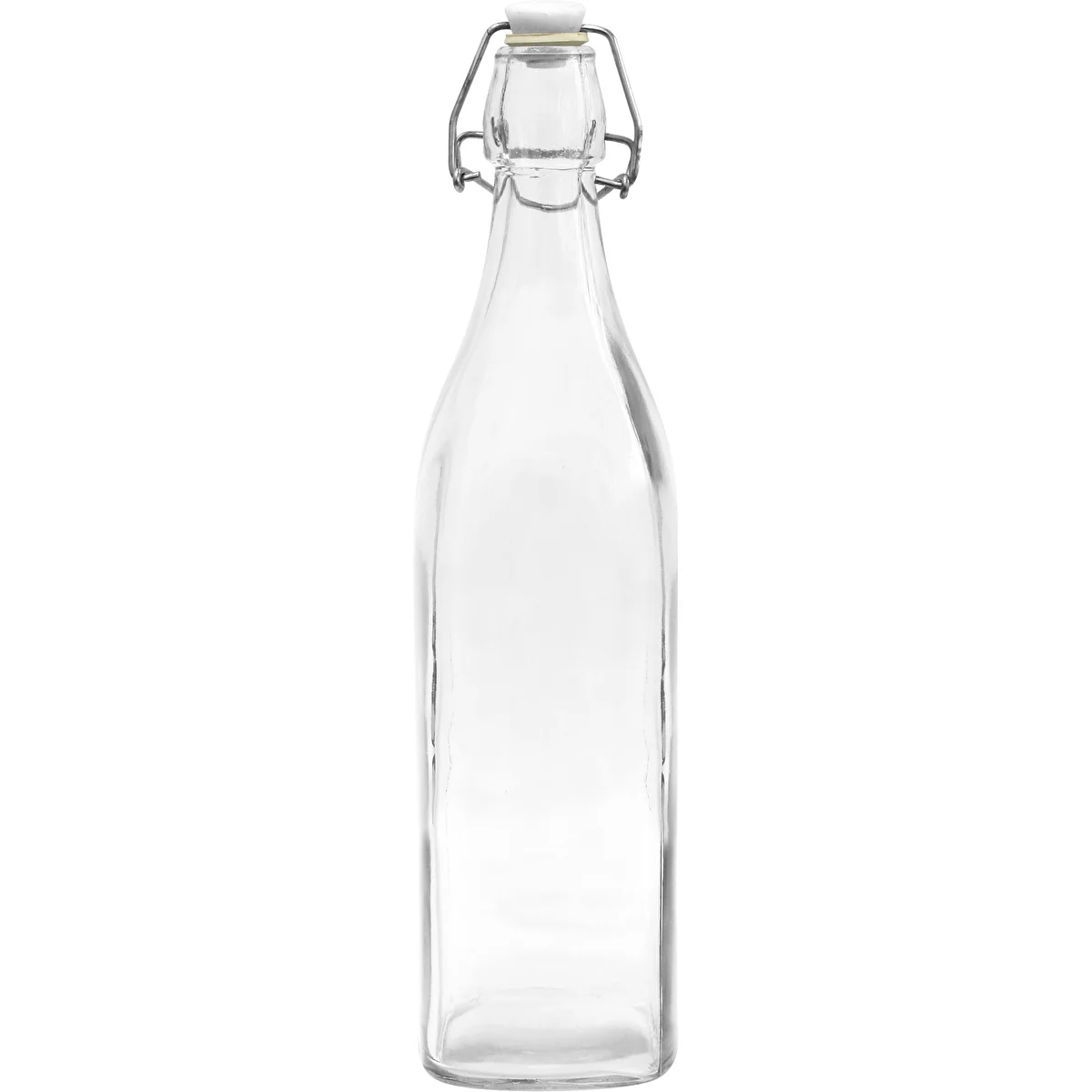 Bouteille carrée 1 L avec fermeture hermétique