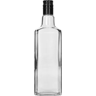 Bouteille décorative TYNKTURA 0,5 L, avec longue capsule à vis noire Ø 28 mm, 1 pièce.