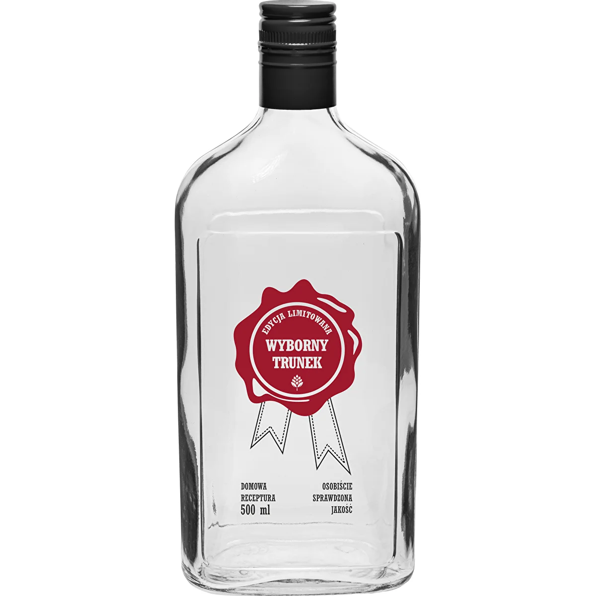 Bouteille 500 ml avec bouchon à vis, impression « Wyborny Trunek », 1 pièce