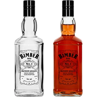 Bouteille Daniels 500 ml avec capsule à vis, motif « Bimber OLD », 1 pièce