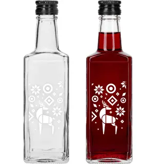 Bouteille Receptura, 250 ml avec bouchon à vis – Renne de Noël – photo 2