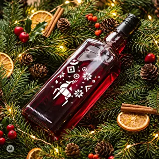 Bouteille Tynktura, 500 ml avec bouchon à vis - Renne de Noël – photo 6