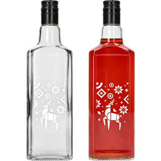 Bouteille Tynktura, 500 ml avec bouchon à vis - Renne de Noël – photo 2
