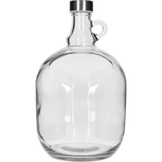 Dame-jeanne Dama 3 L, avec bouchon à vis métallique Ø 43 mm et poignée