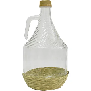 Bonbonne Dama 2L avec tressage, avec bouchon
