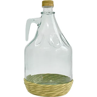 Bonbonne Dama 3L avec tressage, avec bouchon