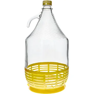 Bonbonne Dama 5L avec panier et bouchon