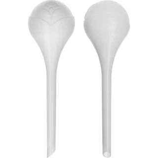 Boules d'arrosage pour plantes, blanches semi-transparentes, lot de 2