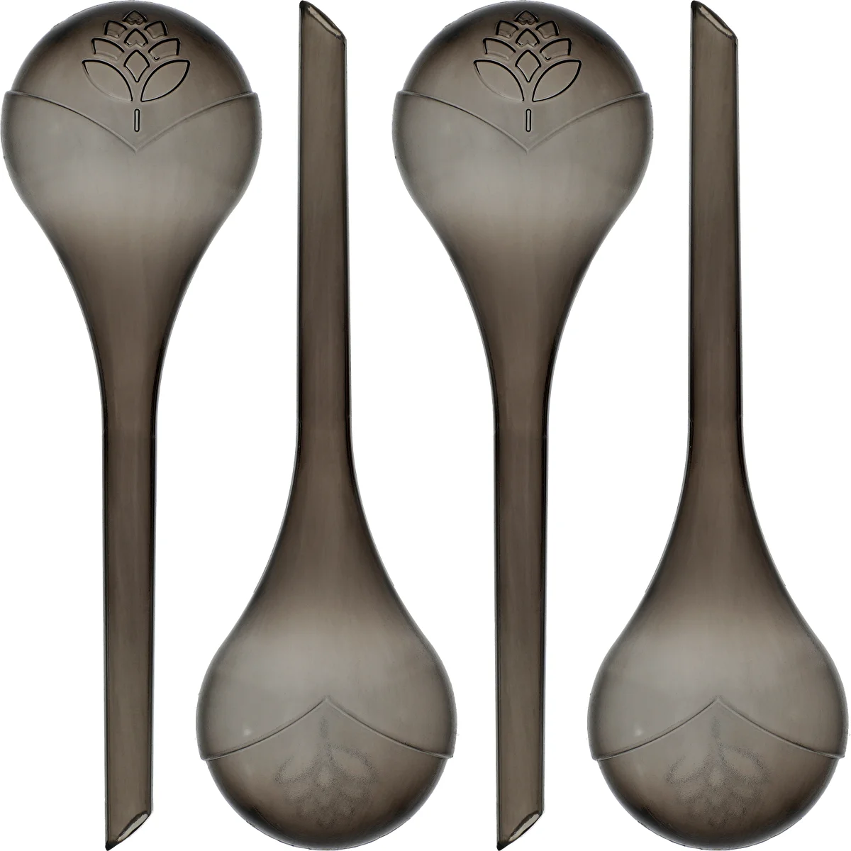 Boules d'arrosage TRANSPARENTES NOIRES 4 pièces