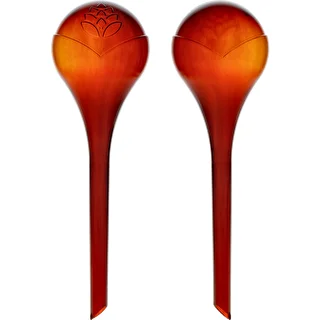 Boules d'arrosage TRANSPARENTES AMBRÉES 2 pièces